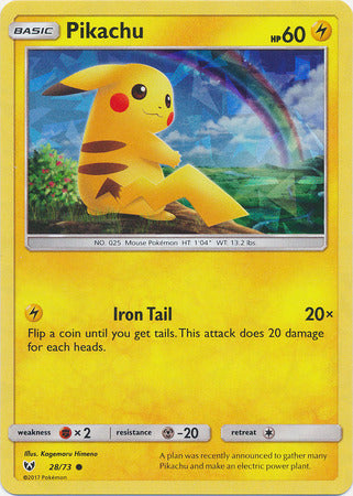 Pikachu (28/73) (Cracked Ice Holo) [Miscellaneous Cards] | Rock City Comics