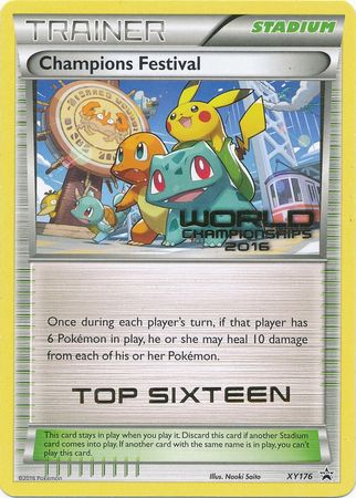 Champions Festival 2016 Top Sixteen (XY176) [XY: Black Star Promos] | Rock City Comics