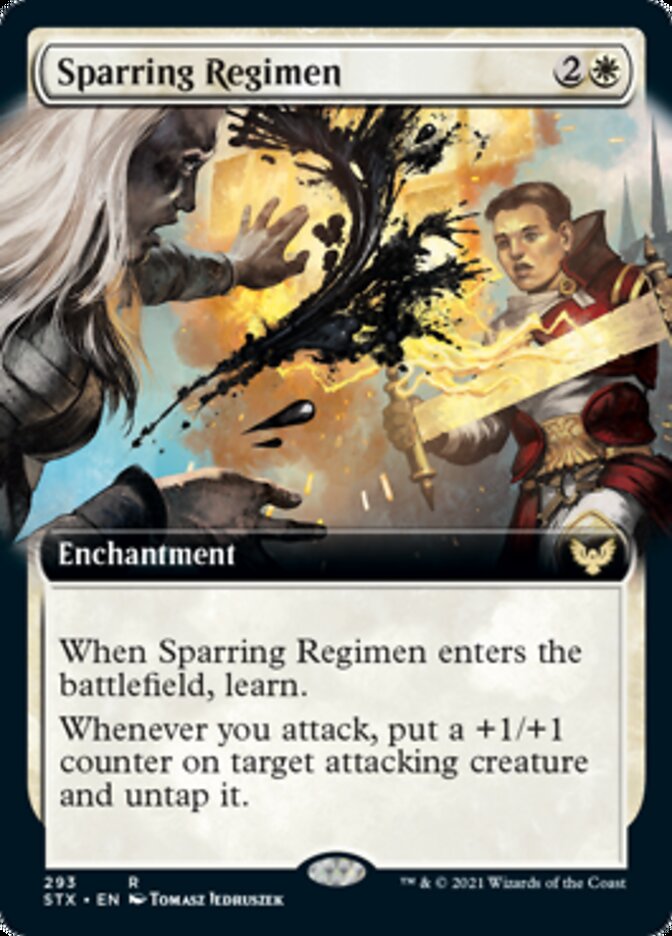 Sparring Regimen (Extended Art) [Strixhaven: School of Mages] | Rock City Comics