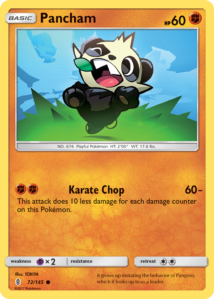 Pancham (72/145) [Sun & Moon: Guardians Rising] | Rock City Comics