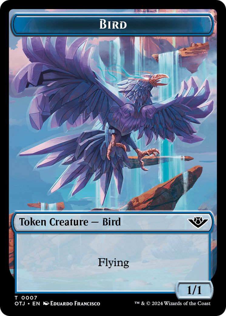 Bird // Plot Double-Sided Token [Outlaws of Thunder Junction Tokens] | Rock City Comics