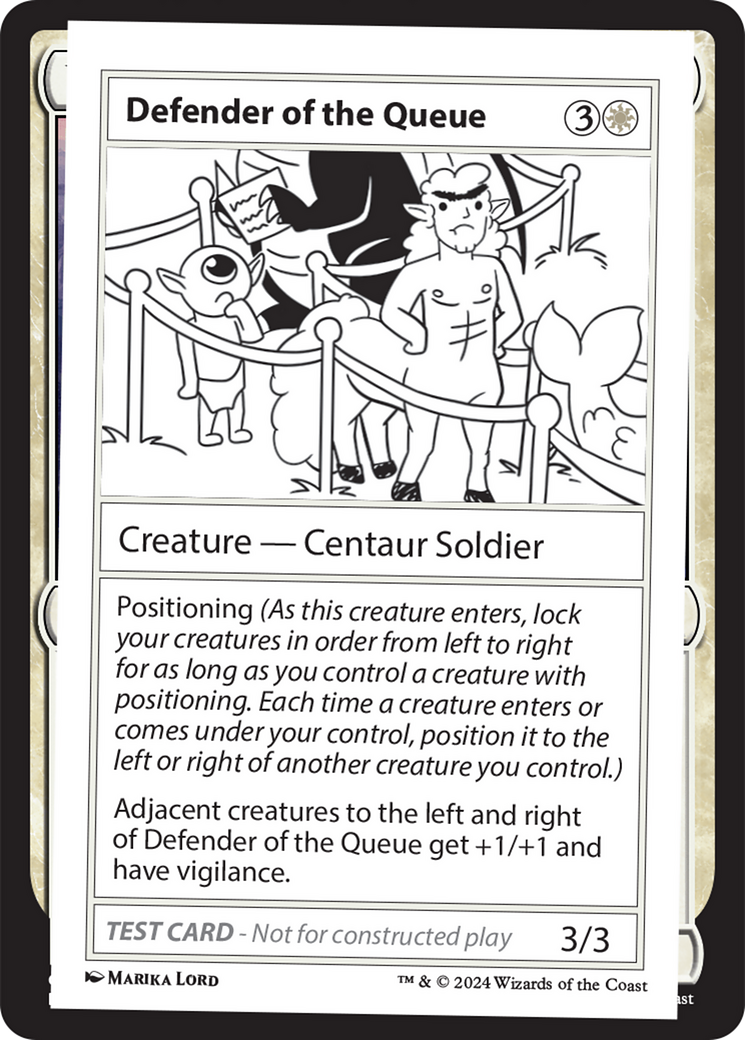 Defender of the Queue [Mystery Booster 2 Playtest Cards] | Rock City Comics