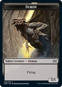 Demon // Squirrel Double-Sided Token [Double Masters Tokens] | Rock City Comics