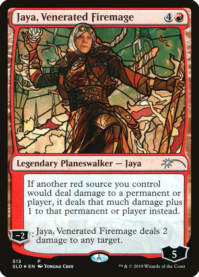 Jaya, Venerated Firemage (Stained Glass) [Secret Lair Drop Promos] | Rock City Comics