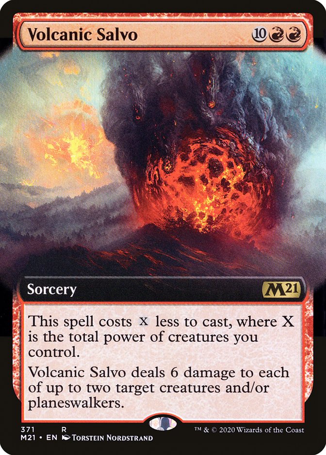 Volcanic Salvo (Extended Art) [Core Set 2021] | Rock City Comics