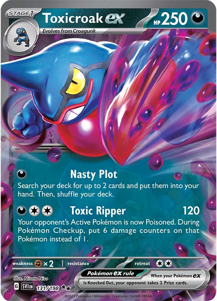 Toxicroak ex (131/198) [Scarlet & Violet: Base Set] | Rock City Comics