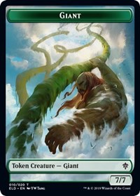 Giant // Food (15) Double-Sided Token [Throne of Eldraine Tokens] | Rock City Comics