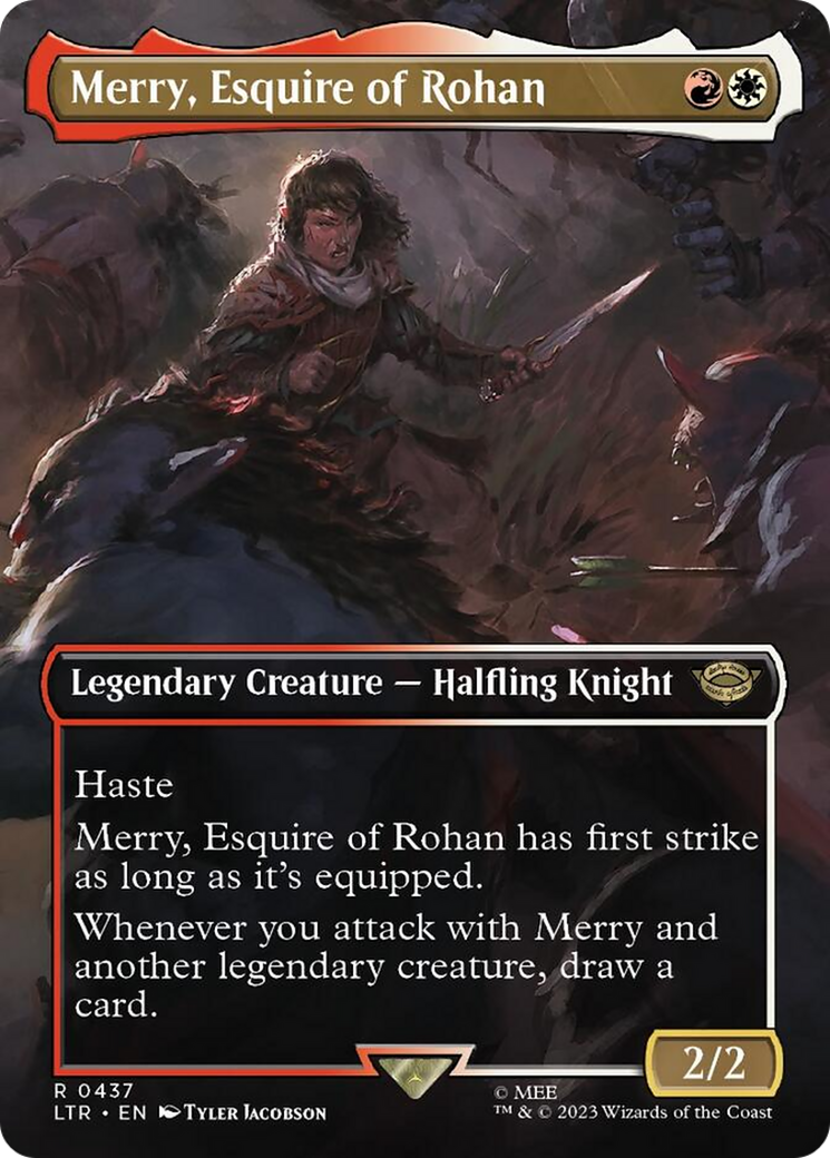 Merry, Esquire of Rohan (Borderless Alternate Art) [The Lord of the Rings: Tales of Middle-Earth] | Rock City Comics