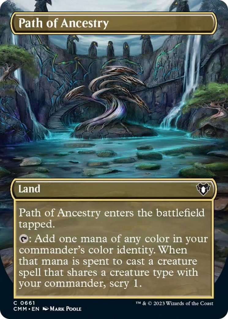 Path of Ancestry (Borderless Alternate Art) [Commander Masters] | Rock City Comics