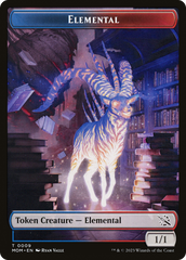 Elemental (09) // Dinosaur Double-Sided Token [March of the Machine Tokens] | Rock City Comics