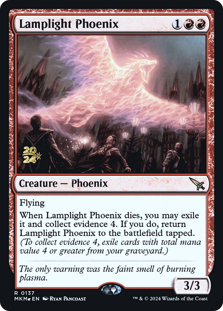 Lamplight Phoenix [Murders at Karlov Manor Prerelease Promos] | Rock City Comics