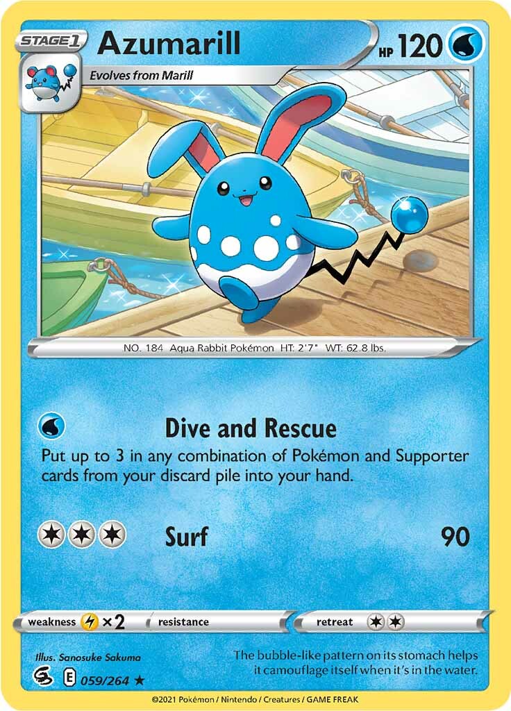 Azumarill (059/264) [Sword & Shield: Fusion Strike] | Rock City Comics