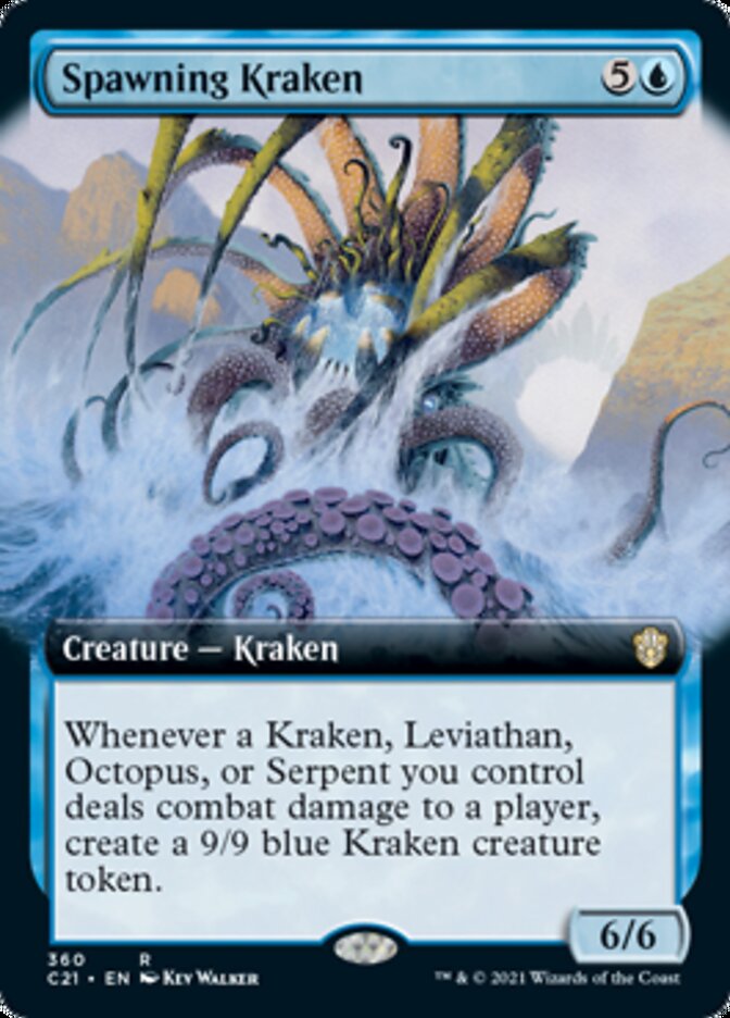 Spawning Kraken (Extended Art) [Commander 2021] | Rock City Comics