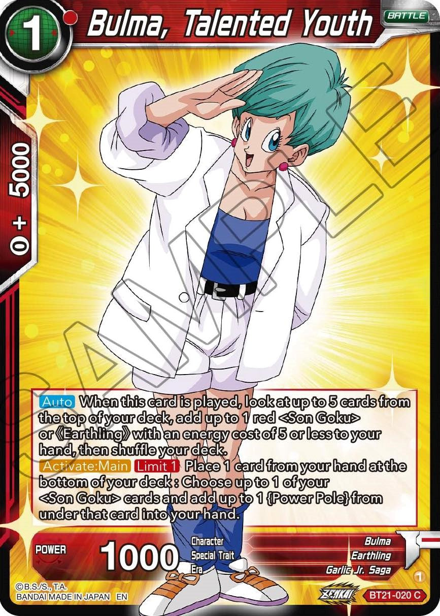 Bulma, Talented Youth (BT21-020) [Wild Resurgence] | Rock City Comics