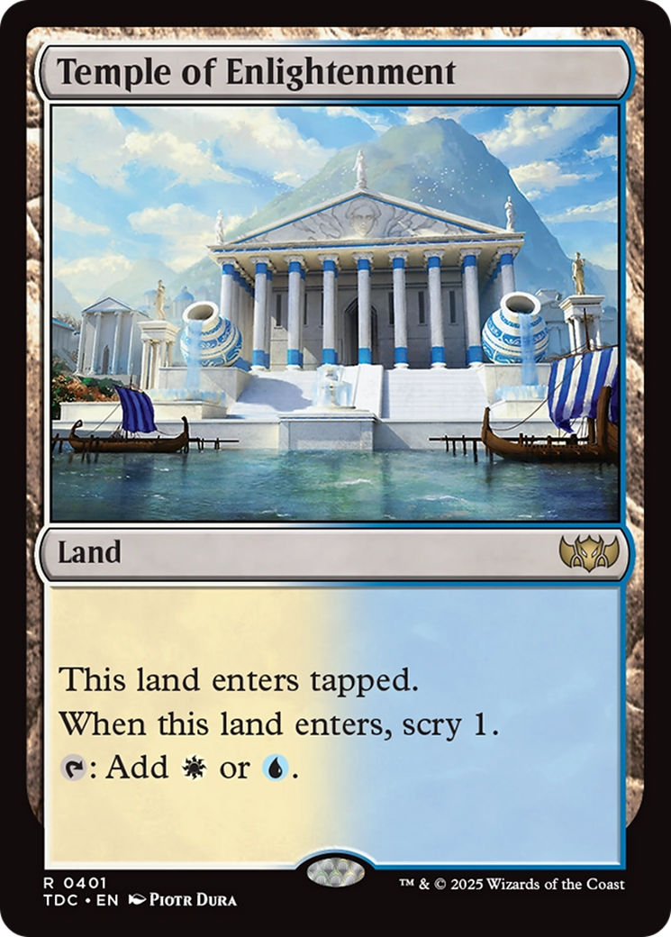 Temple of Enlightenment [Tarkir: Dragonstorm Commander] | Rock City Comics