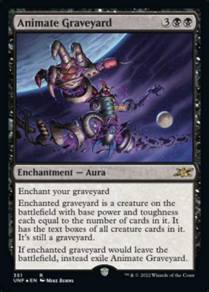 Animate Graveyard (Galaxy Foil) [Unfinity] | Rock City Comics