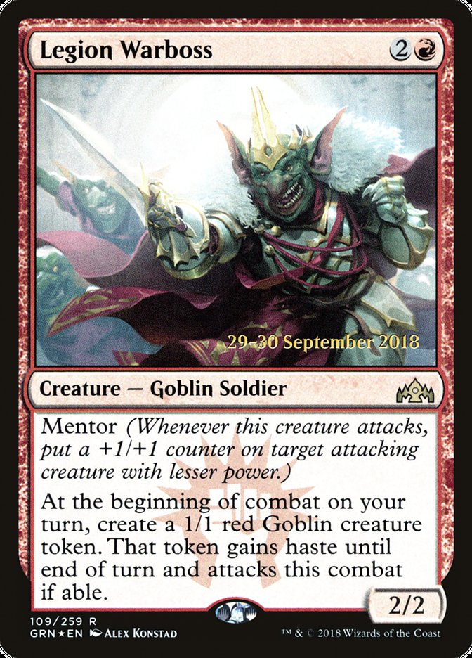 Legion Warboss [Guilds of Ravnica Prerelease Promos] | Rock City Comics