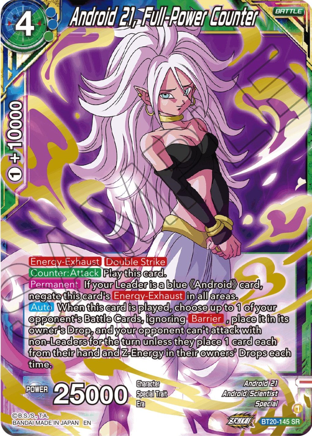 Android 21, Full-Power Counter (BT20-145) [Power Absorbed] | Rock City Comics