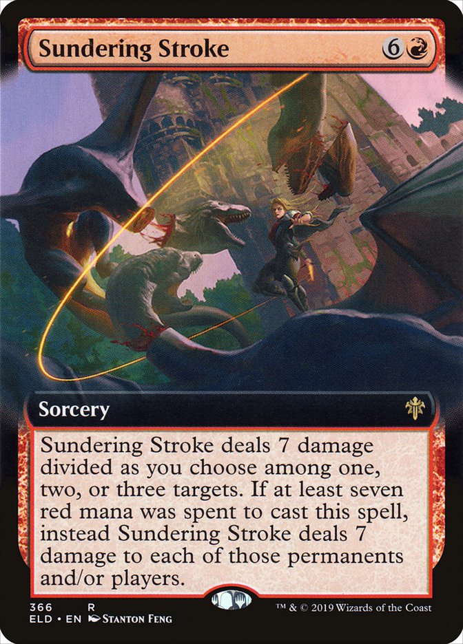 Sundering Stroke (Extended Art) [Throne of Eldraine] | Rock City Comics