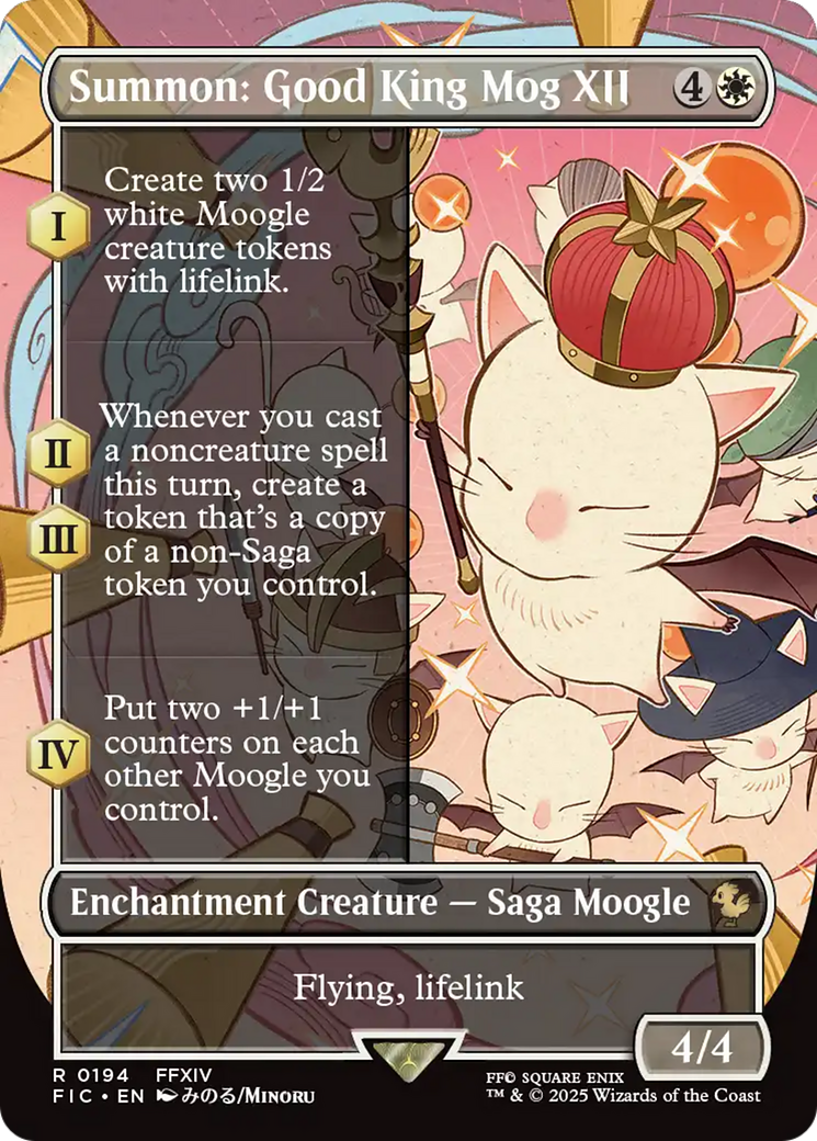 Summon: Good King Mog XII (Borderless) [FINAL FANTASY Commander] | Rock City Comics