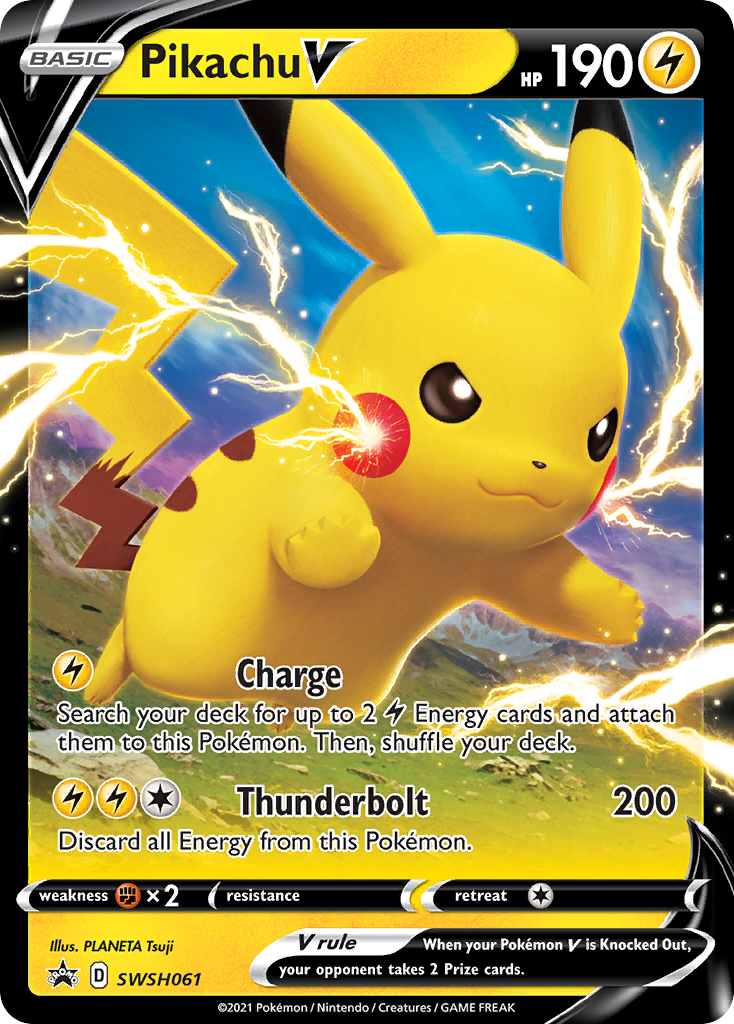 Pikachu V (SWSH061) [Sword & Shield: Black Star Promos] | Rock City Comics