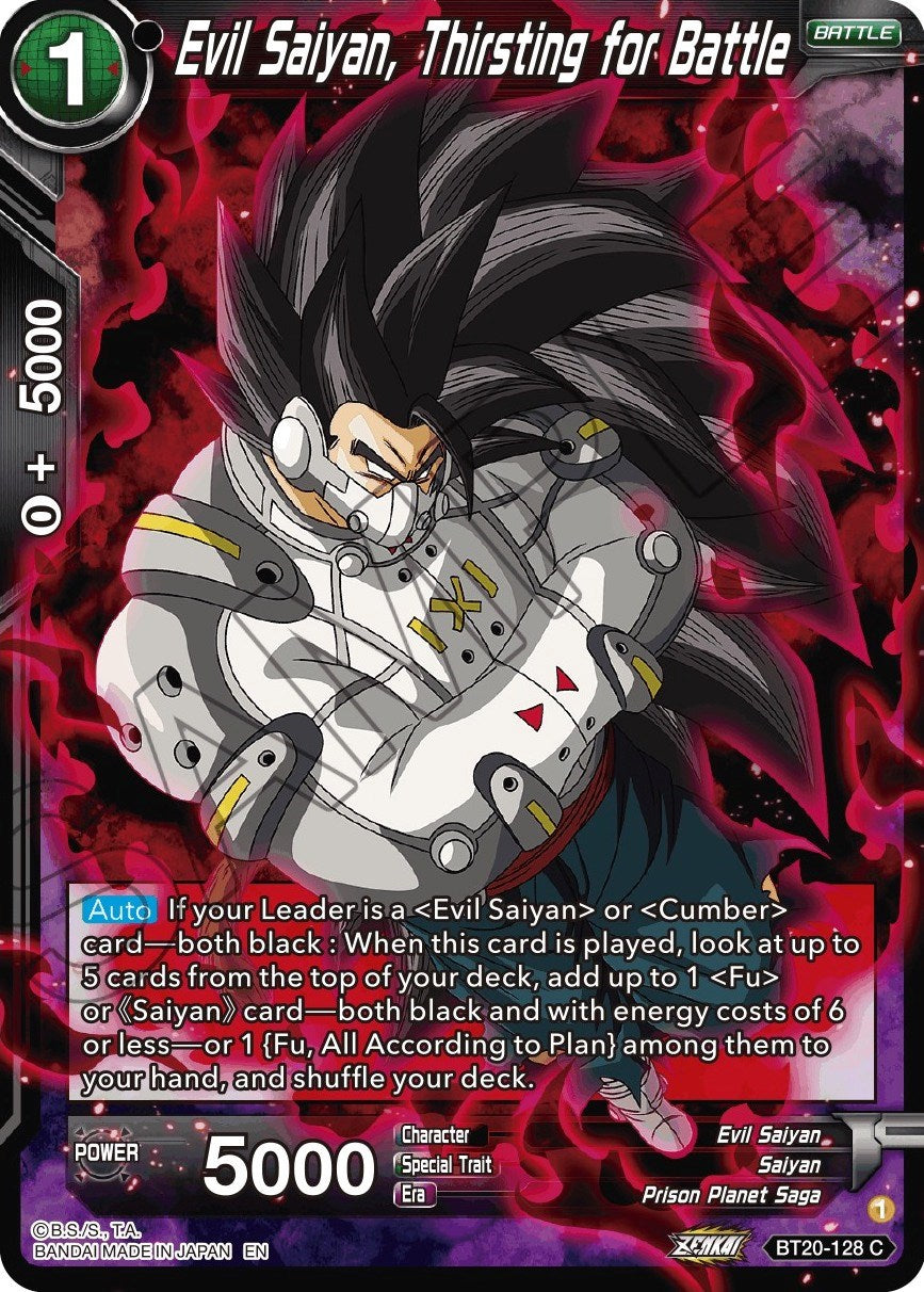 Evil Saiyan, Thirsting for Battle (BT20-128) [Power Absorbed] | Rock City Comics