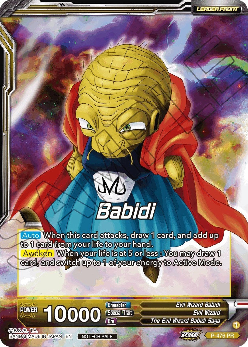 Babidi // Babidi, Insidious Reckoning (Silver Foil) (P-476) [Tournament Promotion Cards] | Rock City Comics