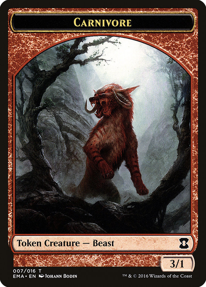 Carnivore Token [Eternal Masters Tokens] | Rock City Comics