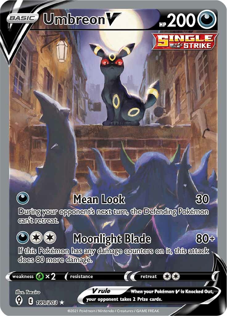 Umbreon V (189/203) [Sword & Shield: Evolving Skies] | Rock City Comics