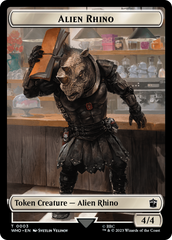 Alien Rhino // Alien Warrior Double-Sided Token [Doctor Who Tokens] | Rock City Comics