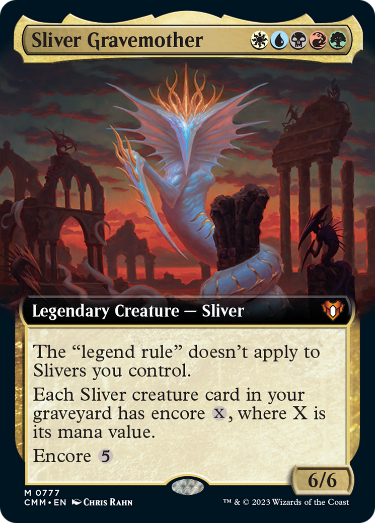 Sliver Gravemother (Extended Art) [Commander Masters] | Rock City Comics