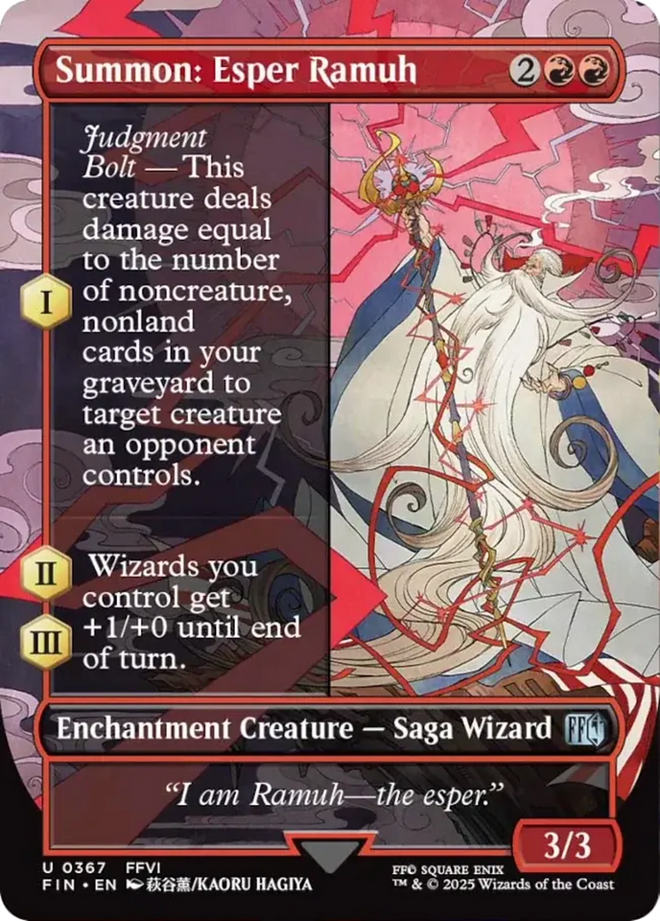 Summon: Esper Ramuh (Borderless) [FINAL FANTASY] | Rock City Comics