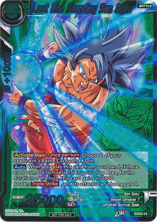 Last One Standing Son Goku (Event Pack 2 - 2018) (EX03-14) [Promotion Cards] | Rock City Comics