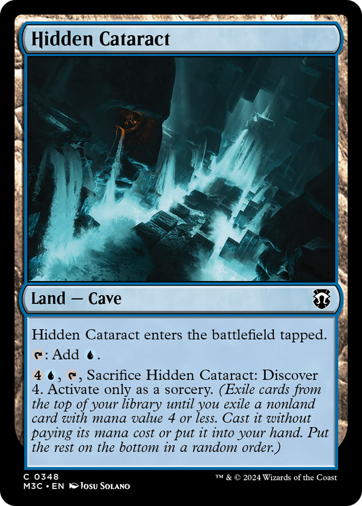 Hidden Cataract (Ripple Foil) [Modern Horizons 3 Commander] | Rock City Comics