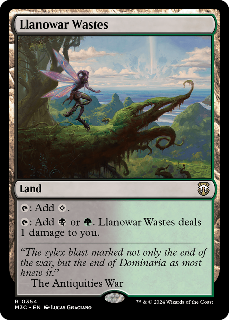 Llanowar Wastes (Ripple Foil) [Modern Horizons 3 Commander] | Rock City Comics