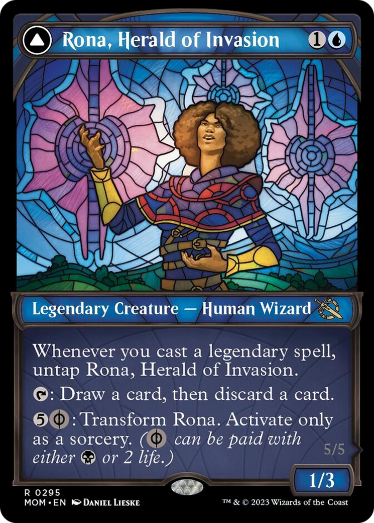 Rona, Herald of Invasion // Rona, Tolarian Obliterator (Showcase Planar Booster Fun) [March of the Machine] | Rock City Comics