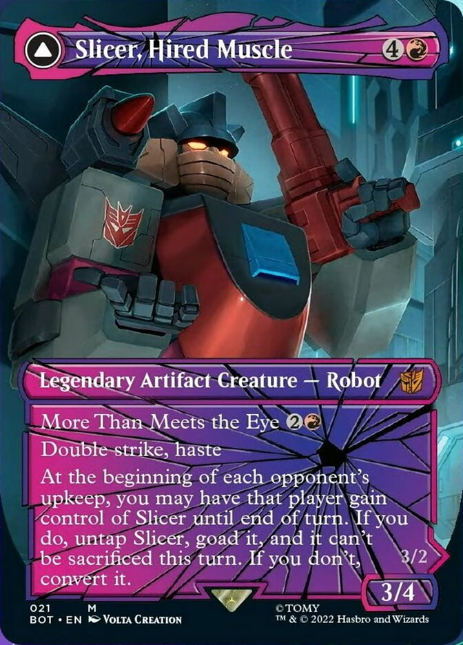 Slicer, Hired Muscle // Slicer, High-Speed Antagonist (Shattered Glass) [Transformers] | Rock City Comics