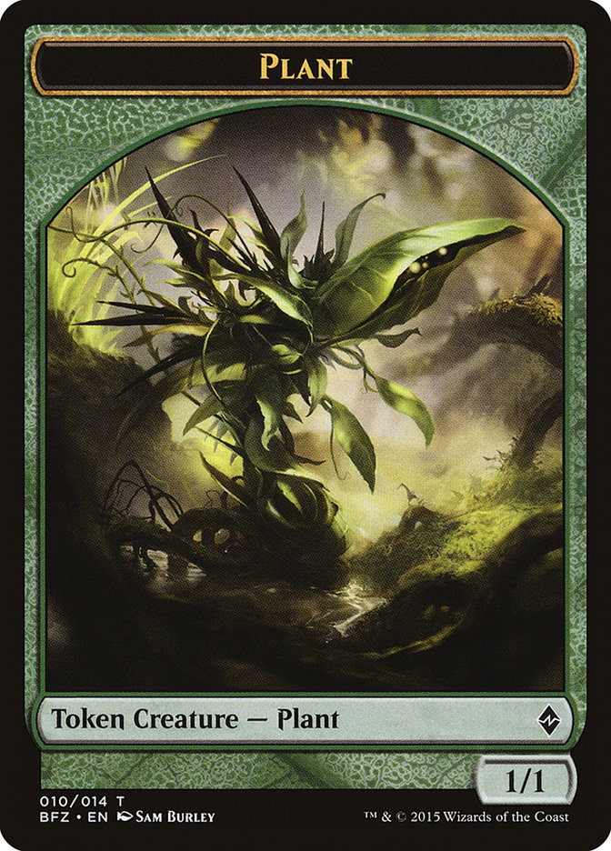 Plant Token [Battle for Zendikar Tokens] | Rock City Comics