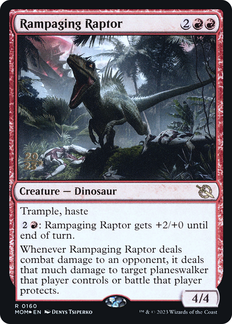 Rampaging Raptor [March of the Machine Prerelease Promos] | Rock City Comics