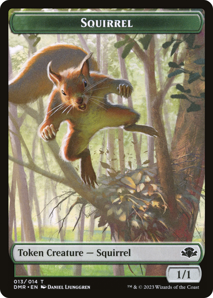 Squirrel Token [Dominaria Remastered Tokens] | Rock City Comics