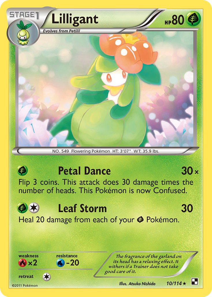 Lilligant (10/114) [Black & White: Base Set] | Rock City Comics