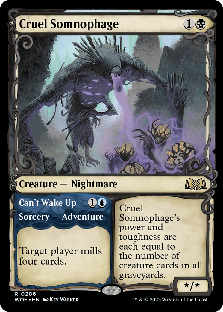 Cruel Somnophage // Can't Wake Up (Showcase) [Wilds of Eldraine] | Rock City Comics