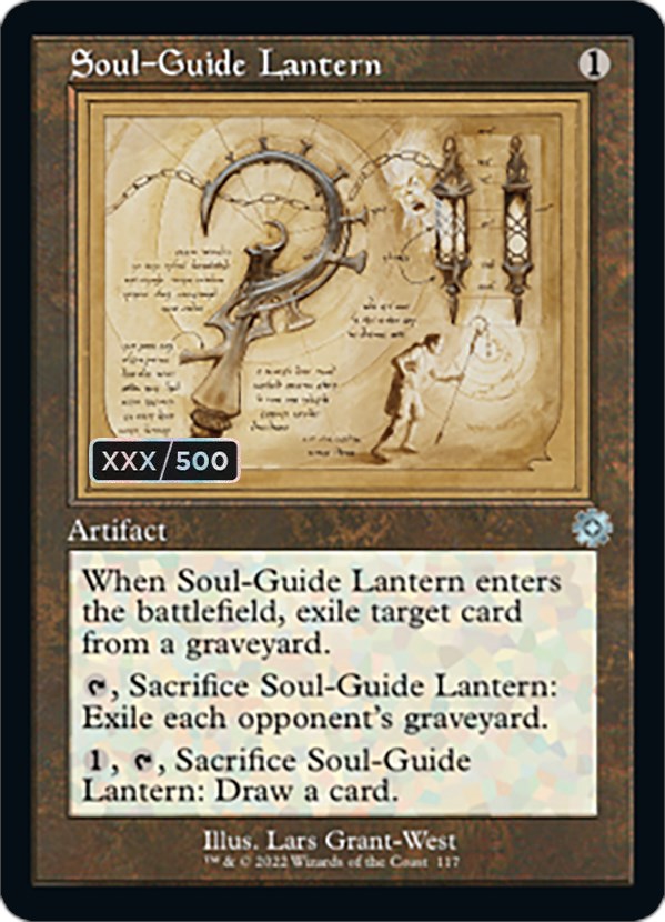 Soul-Guide Lantern (Retro Schematic) (Serialized) [The Brothers' War Retro Artifacts] | Rock City Comics