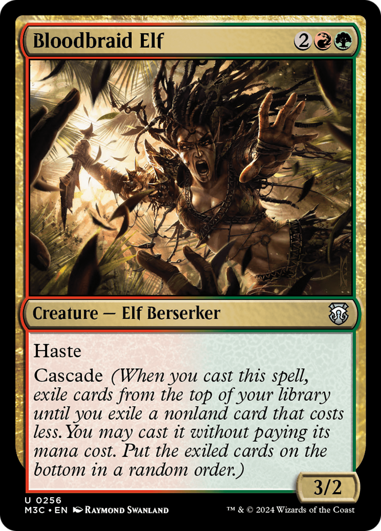 Bloodbraid Elf (Ripple Foil) [Modern Horizons 3 Commander] | Rock City Comics