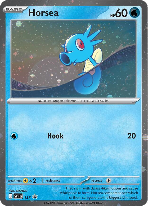 Horsea (SVP137) (Cosmo Holo) [SV: Scarlet & Violet Promo Cards] | Rock City Comics