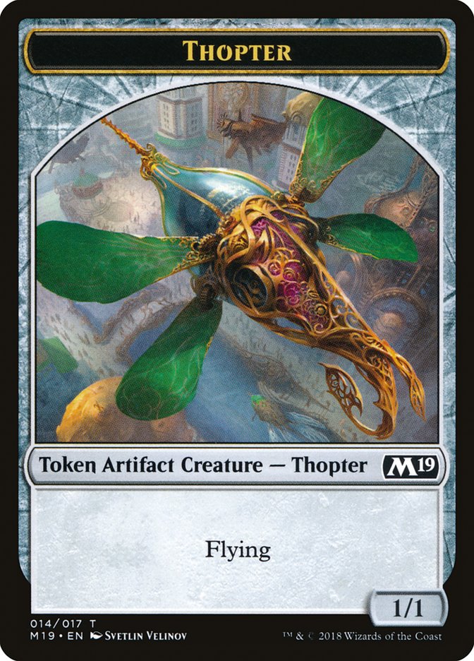 Knight // Thopter Double-Sided Token (Game Night) [Core Set 2019 Tokens] | Rock City Comics