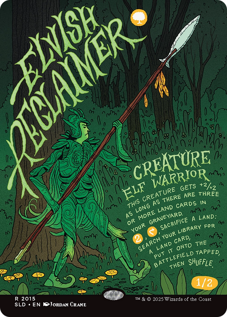 Elvish Reclaimer (Rainbow Foil) [Secret Lair Drop Series] | Rock City Comics