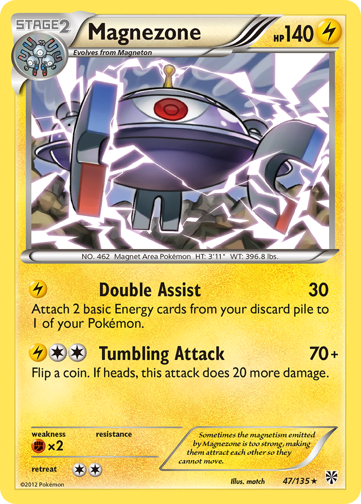 Magnezone (47/135) [Black & White: Plasma Storm] | Rock City Comics
