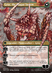 Grist, Voracious Larva // Grist, the Plague Swarm (Borderless) (Textured Foil) [Modern Horizons 3] | Rock City Comics