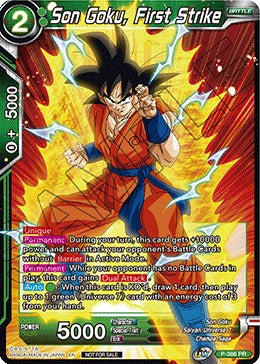 Son Goku, First Strike (Tournament Pack Vol. 8) (P-386) [Tournament Promotion Cards] | Rock City Comics